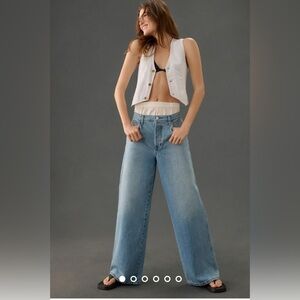 Favorite Daughter The Ollie Wide-Leg Jeans color: Torro size 28